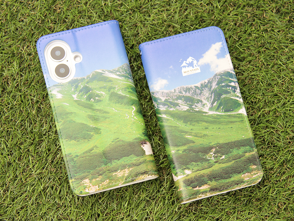 手帳型iPhoneケース印刷(iPhone17用・フラップ無・内面白・両面印刷対応)