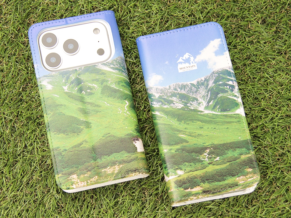 手帳型iPhoneケース印刷(iPhone17Pro用・フラップ無・内面白・両面印刷対応)