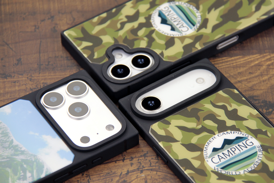 スクエア型 強化ガラス製iPhoneケース印刷(iPhone17 ProMax用)